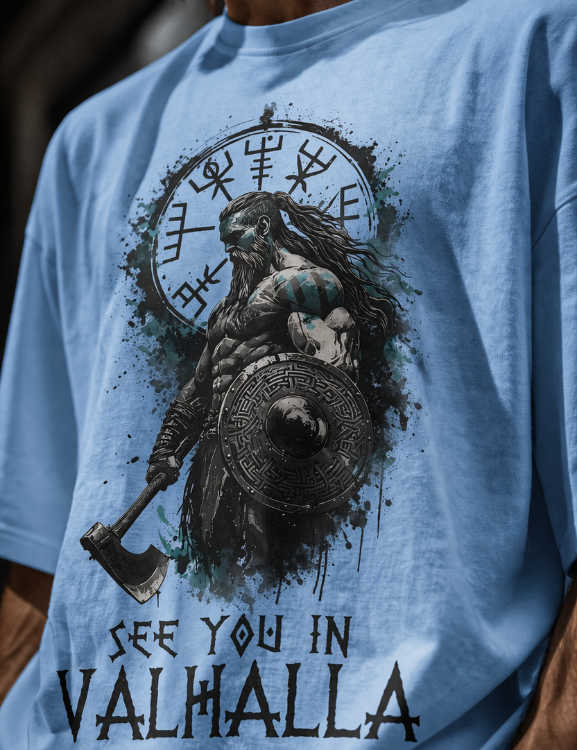 Valhalla Unisex Terry Oversized Tee