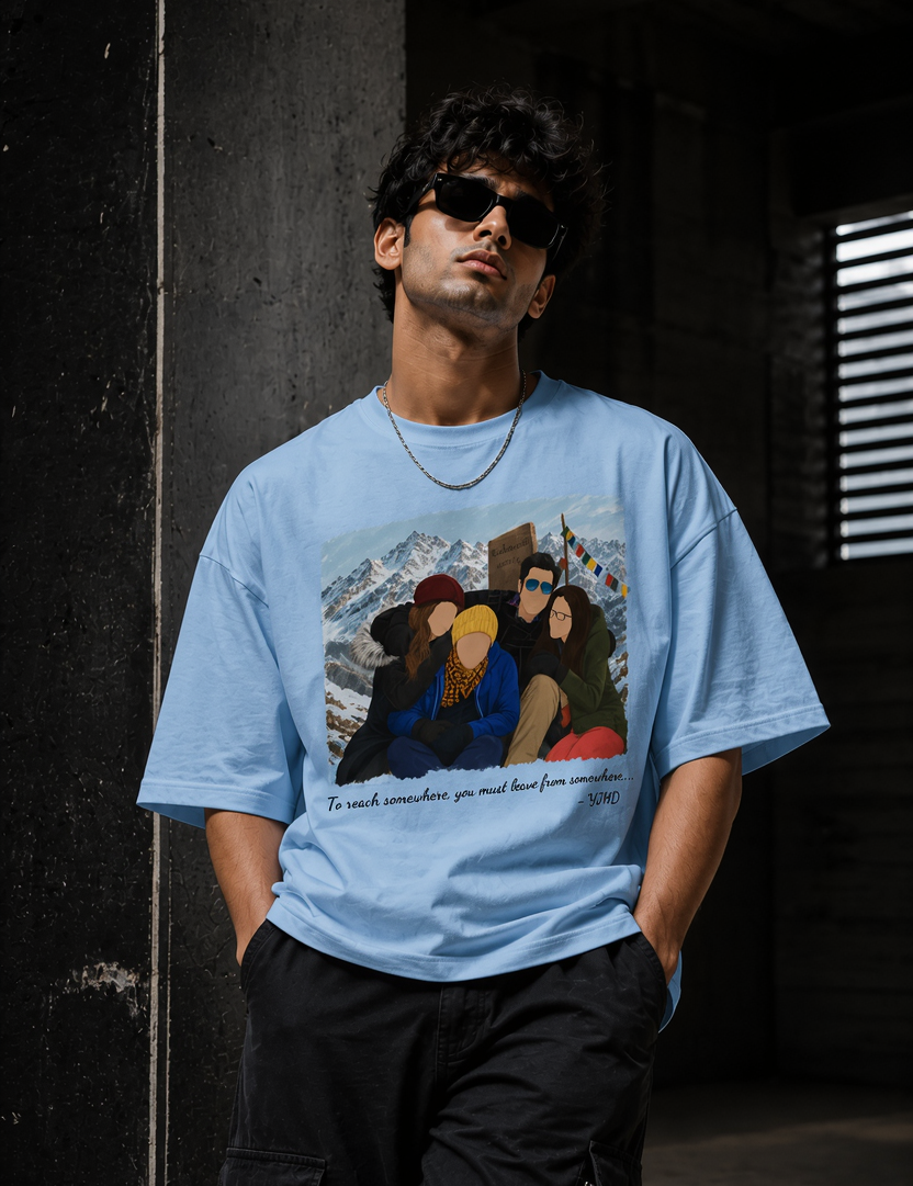 YJHD Unisex Terry Oversized Tee