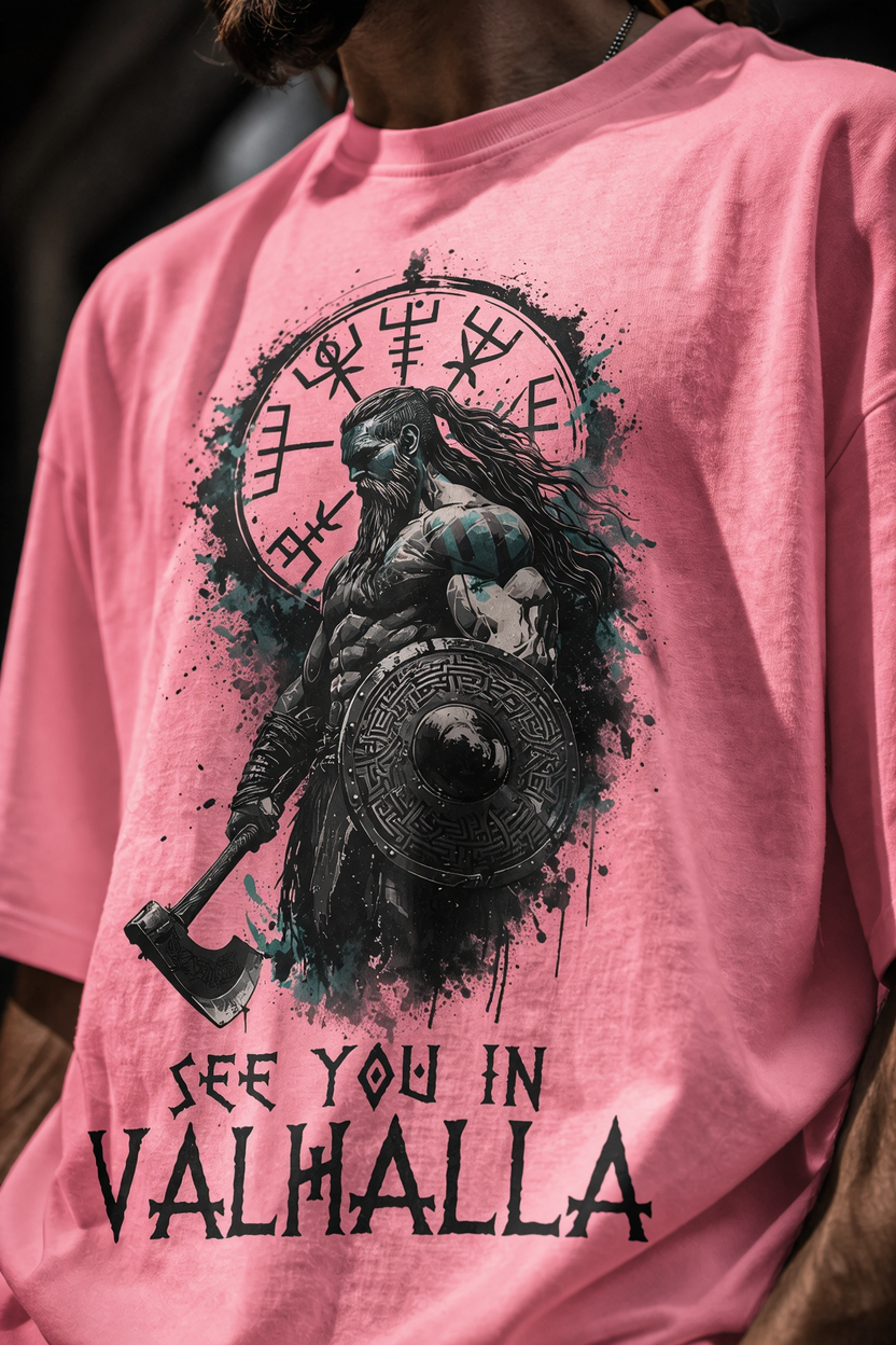 Valhalla Unisex Terry Oversized Tee