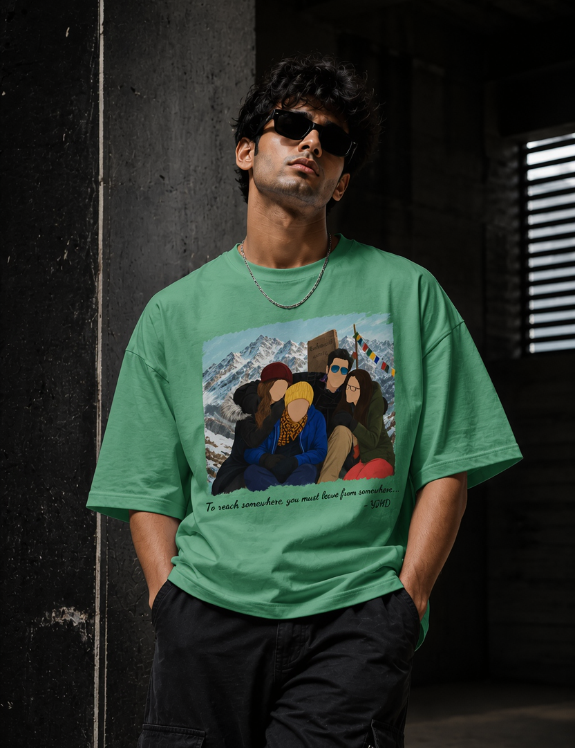 YJHD Unisex Terry Oversized Tee