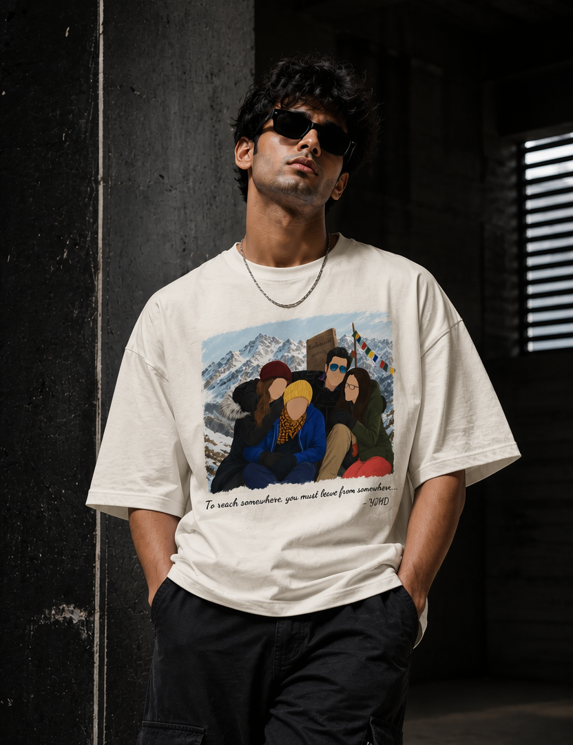 YJHD Unisex Terry Oversized Tee