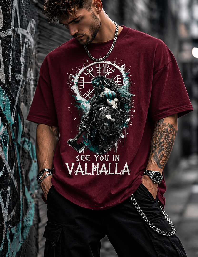 Valhalla Unisex Terry Oversized Tee