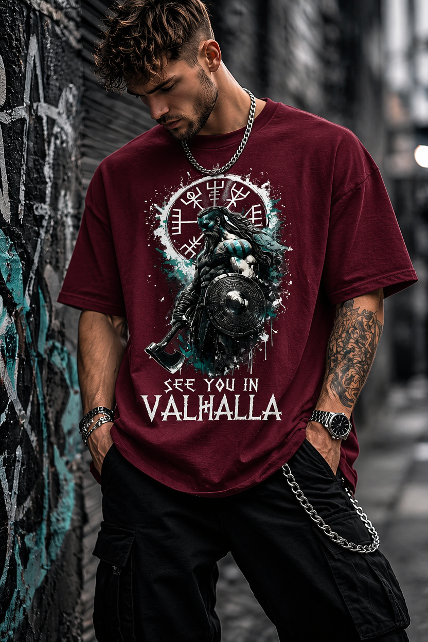 Valhalla Unisex Terry Oversized Tee