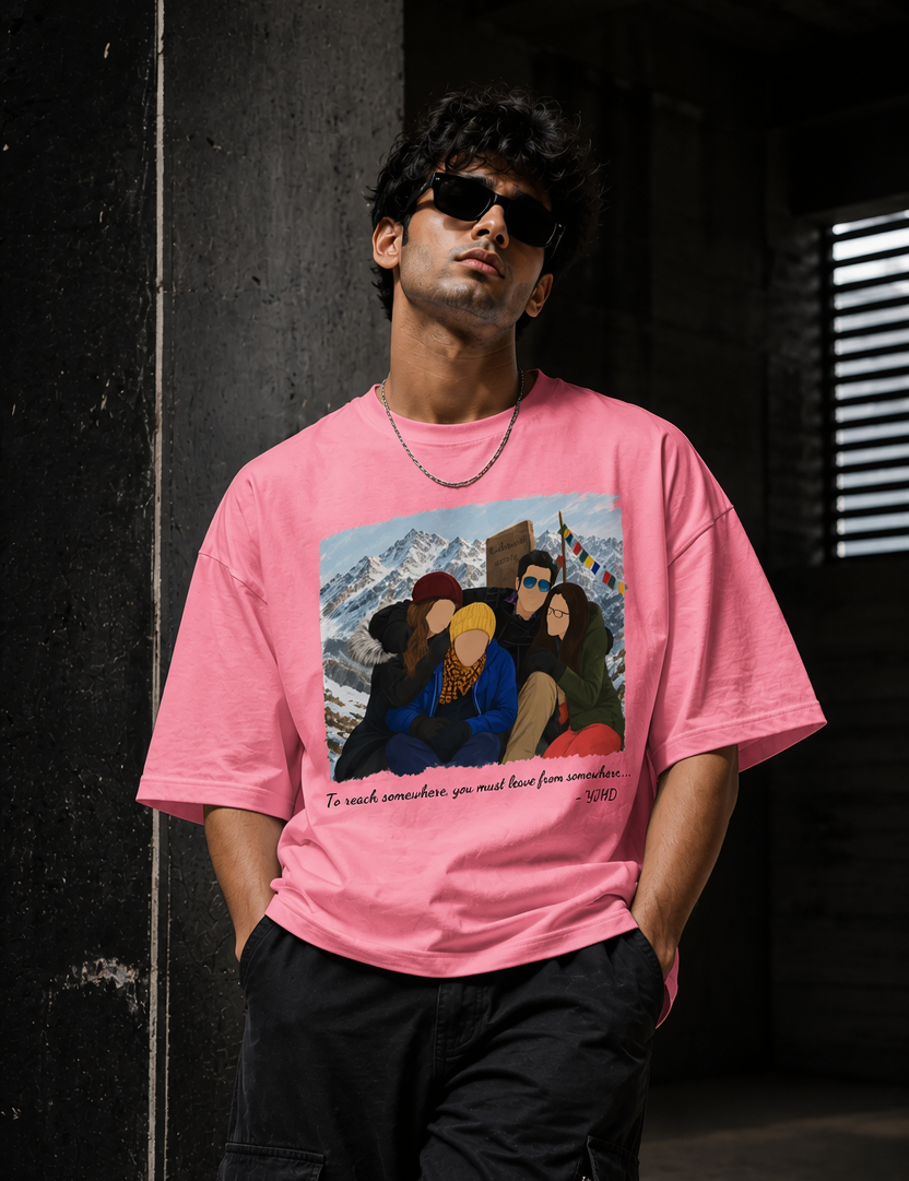 YJHD Unisex Terry Oversized Tee