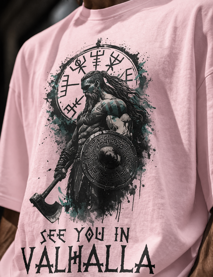 Valhalla Unisex Terry Oversized Tee