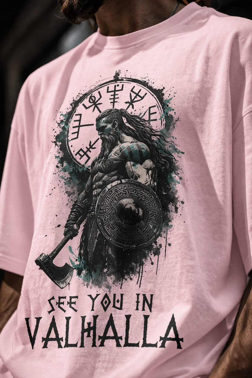 Valhalla Unisex Terry Oversized Tee