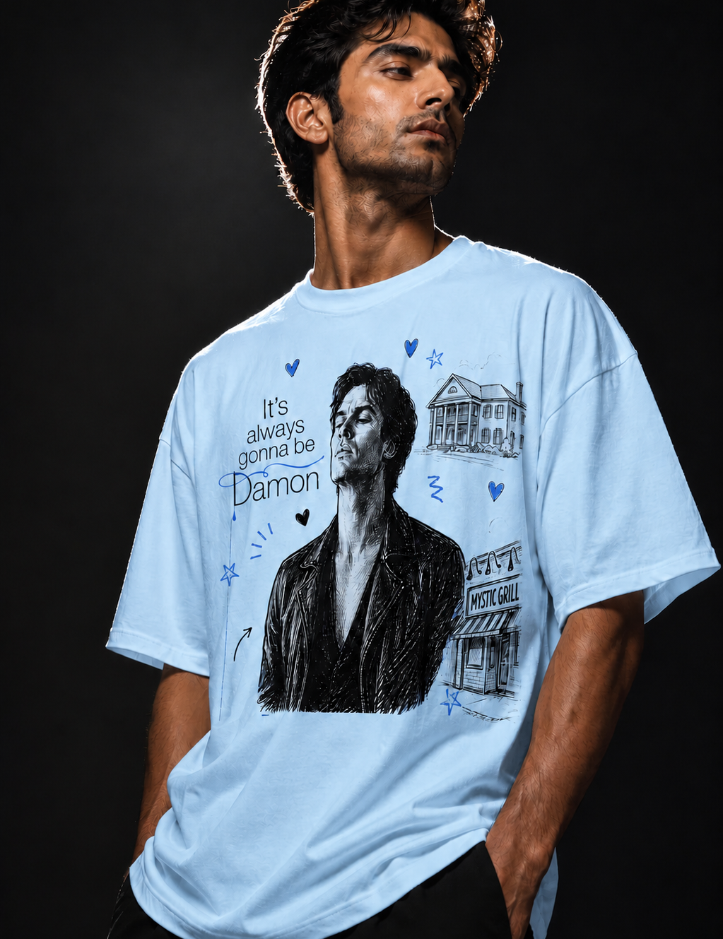 Damon Unisex Terry Oversized Tee