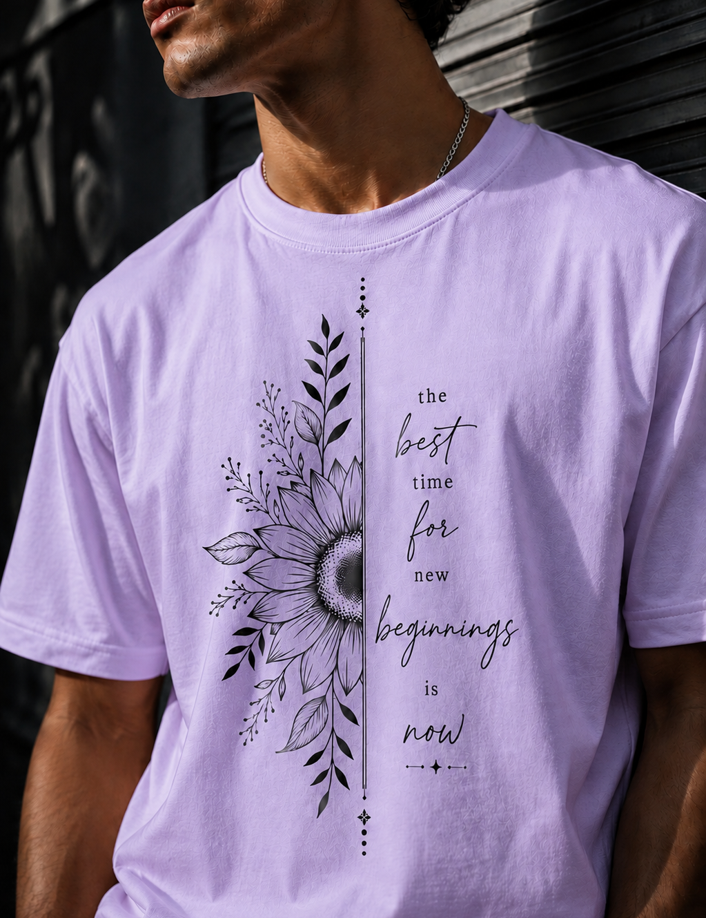 New beginnings Unisex Terry Oversized Tee