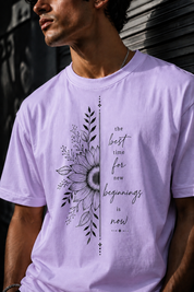 New beginnings Unisex Terry Oversized Tee