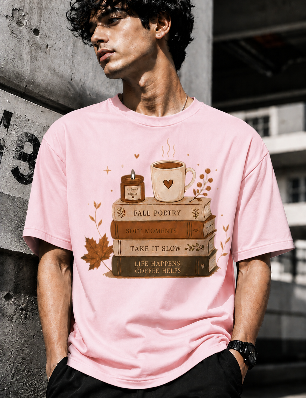 Poetry Unisex Terry Oversized Tee
