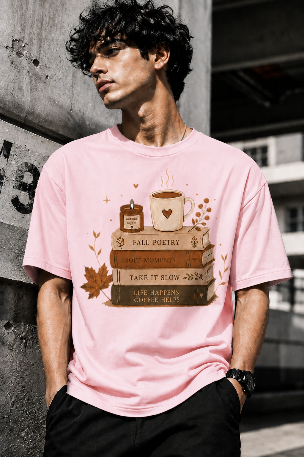 Poetry Unisex Terry Oversized Tee