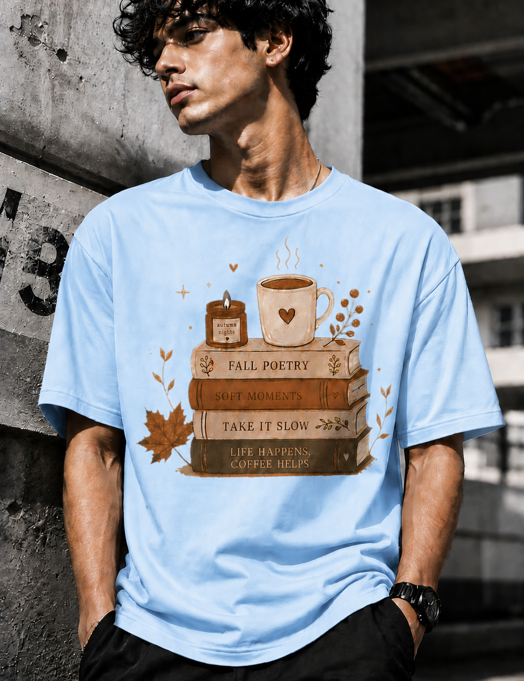 Poetry Unisex Terry Oversized Tee