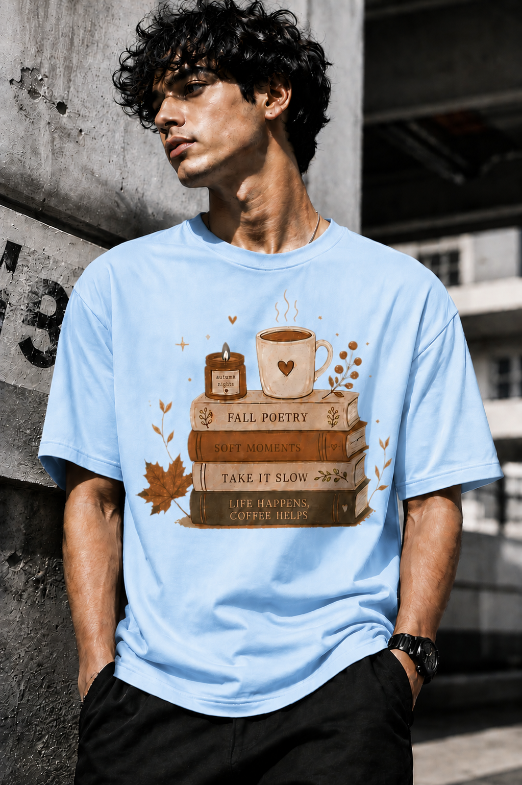 Poetry Unisex Terry Oversized Tee