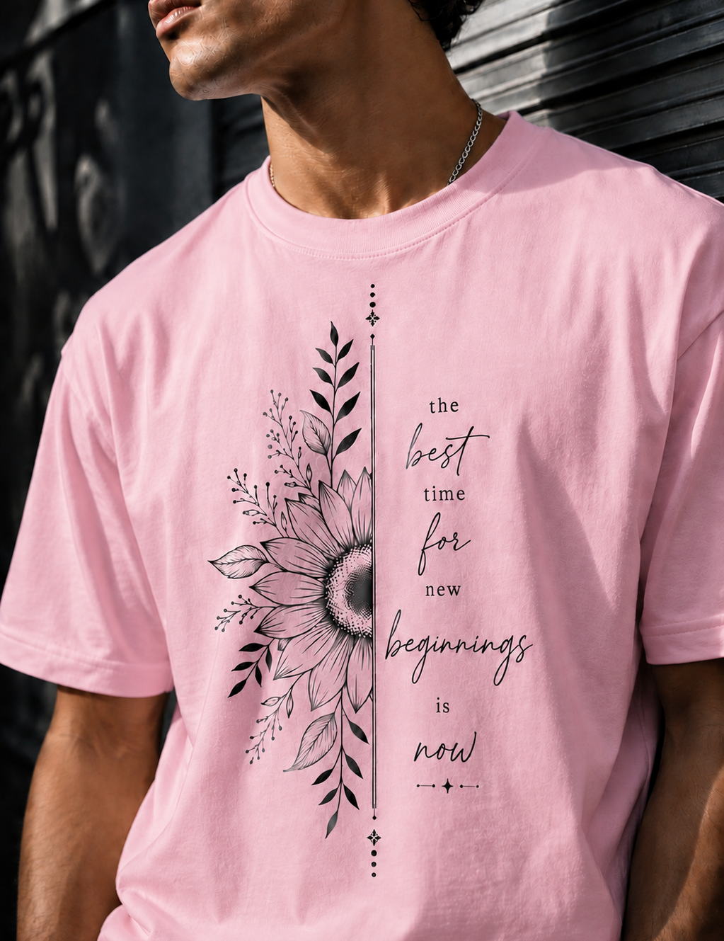 New beginnings Unisex Terry Oversized Tee