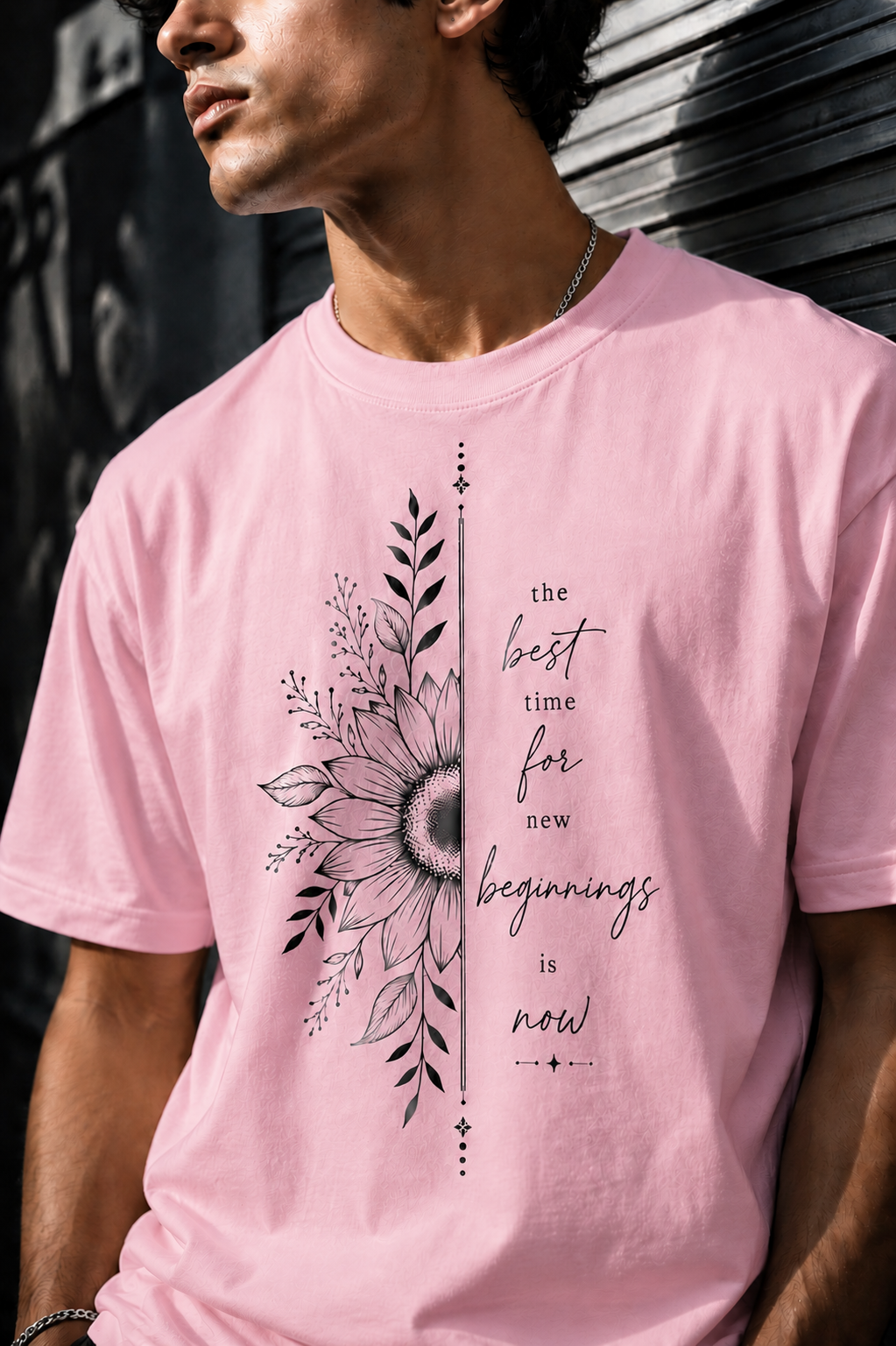 New beginnings Unisex Terry Oversized Tee