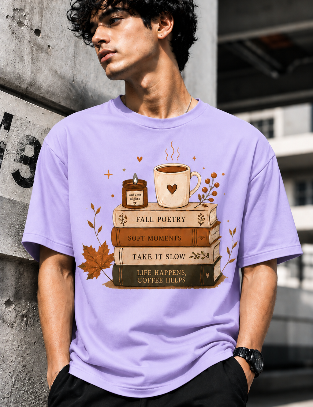 Poetry Unisex Terry Oversized Tee