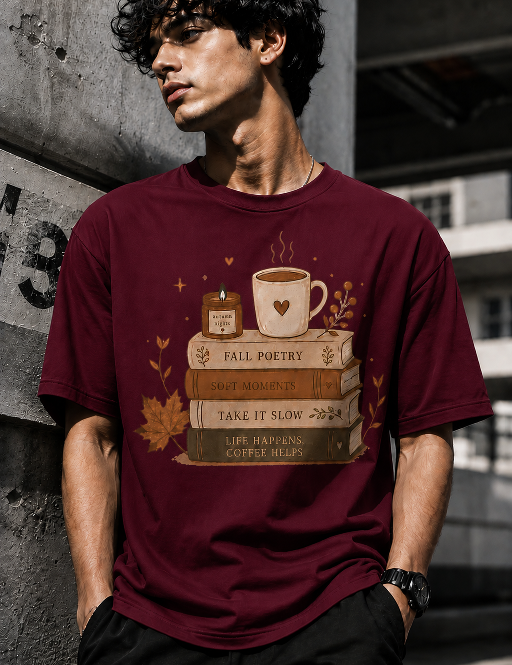Poetry Unisex Terry Oversized Tee