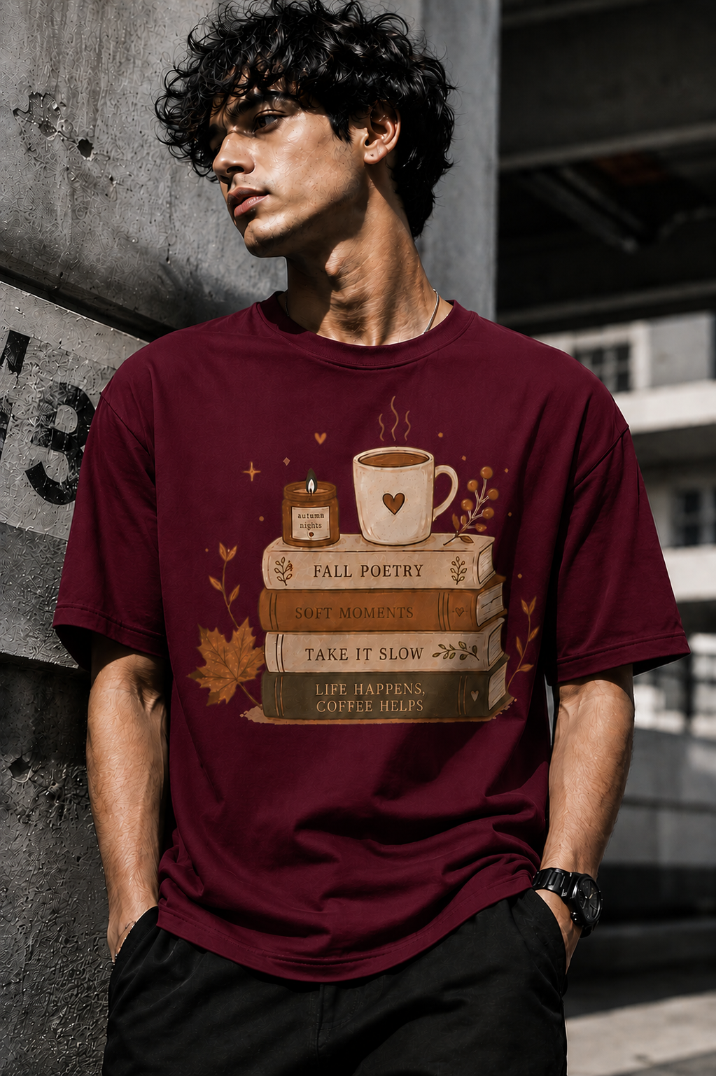 Poetry Unisex Terry Oversized Tee
