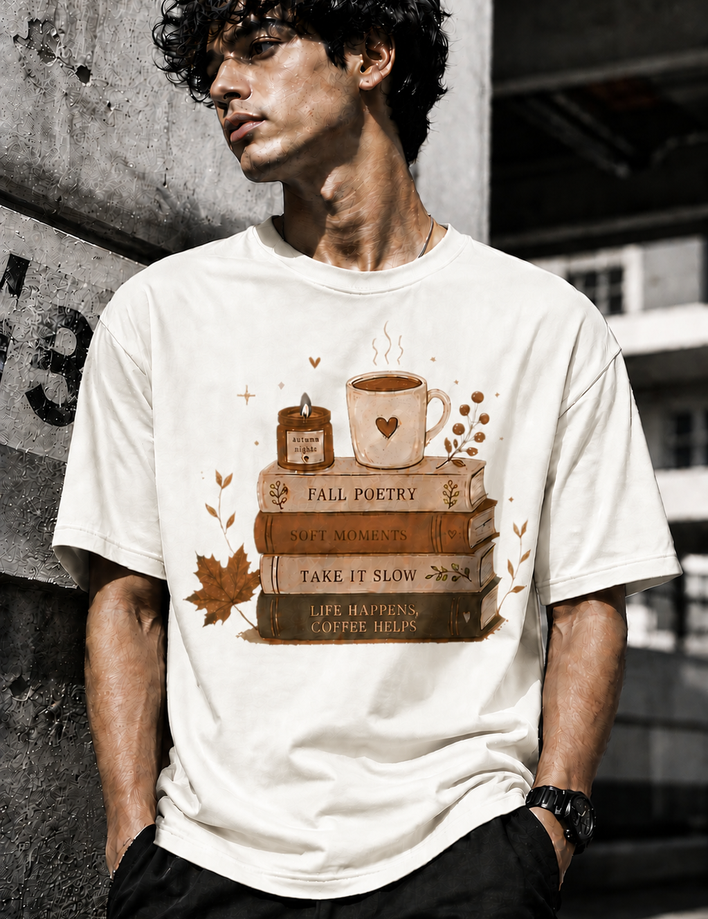 Poetry Unisex Terry Oversized Tee