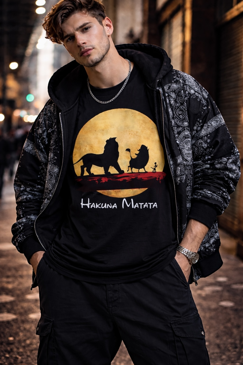 Hakuna matata Unisex Terry Oversized Tee