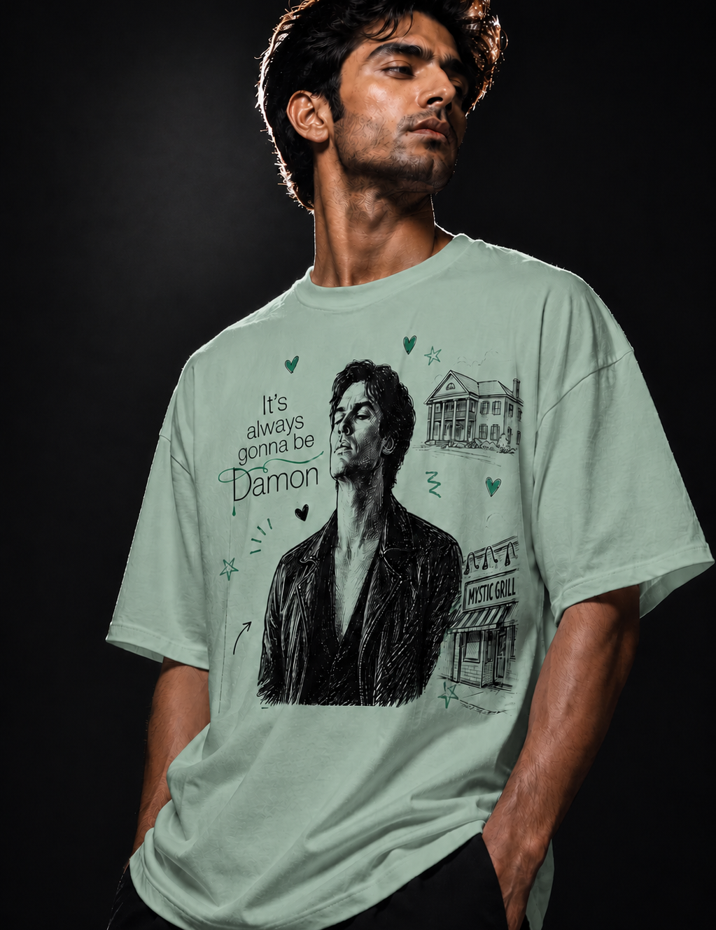 Damon Unisex Terry Oversized Tee