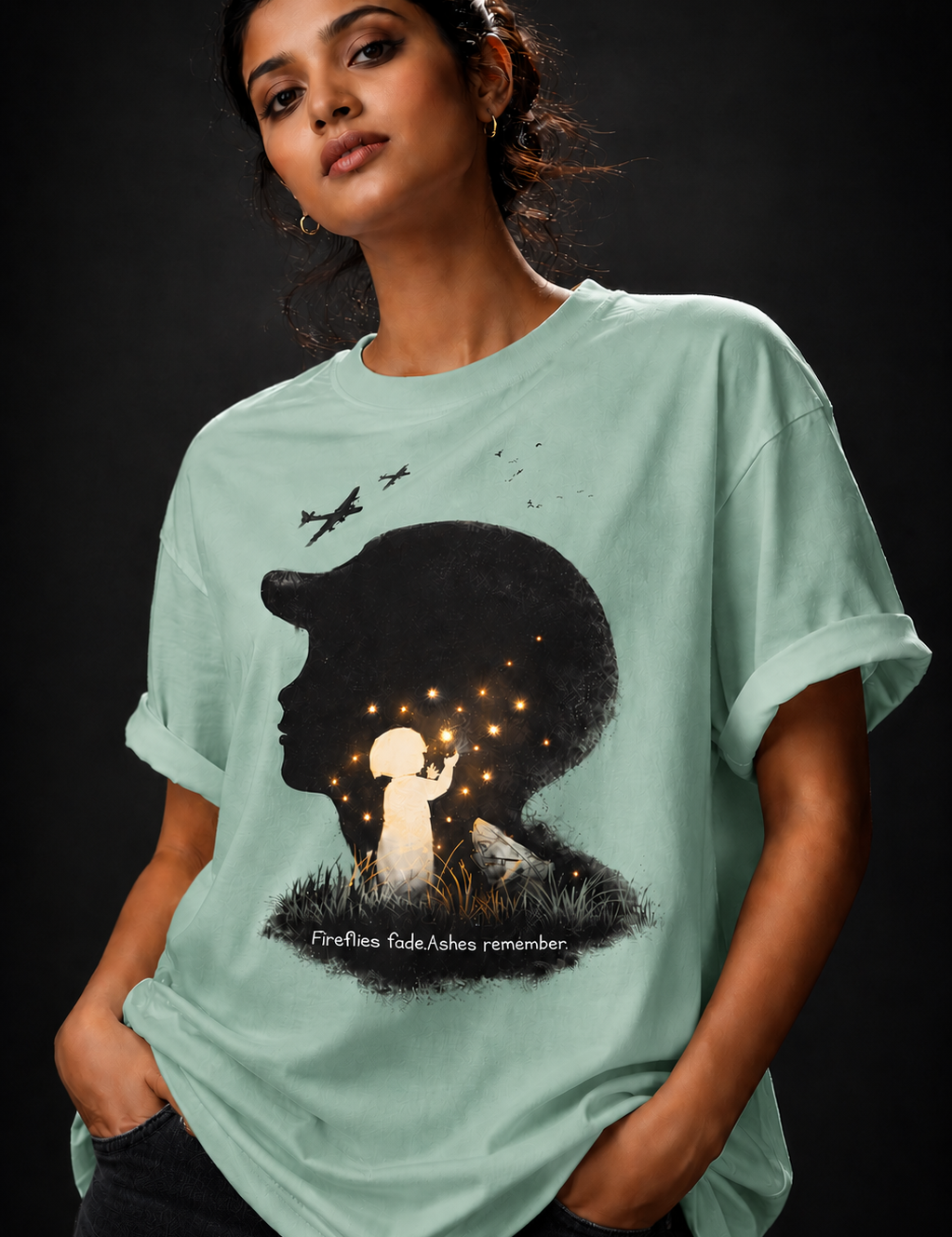 Fireflies Unisex Terry Oversized Tee