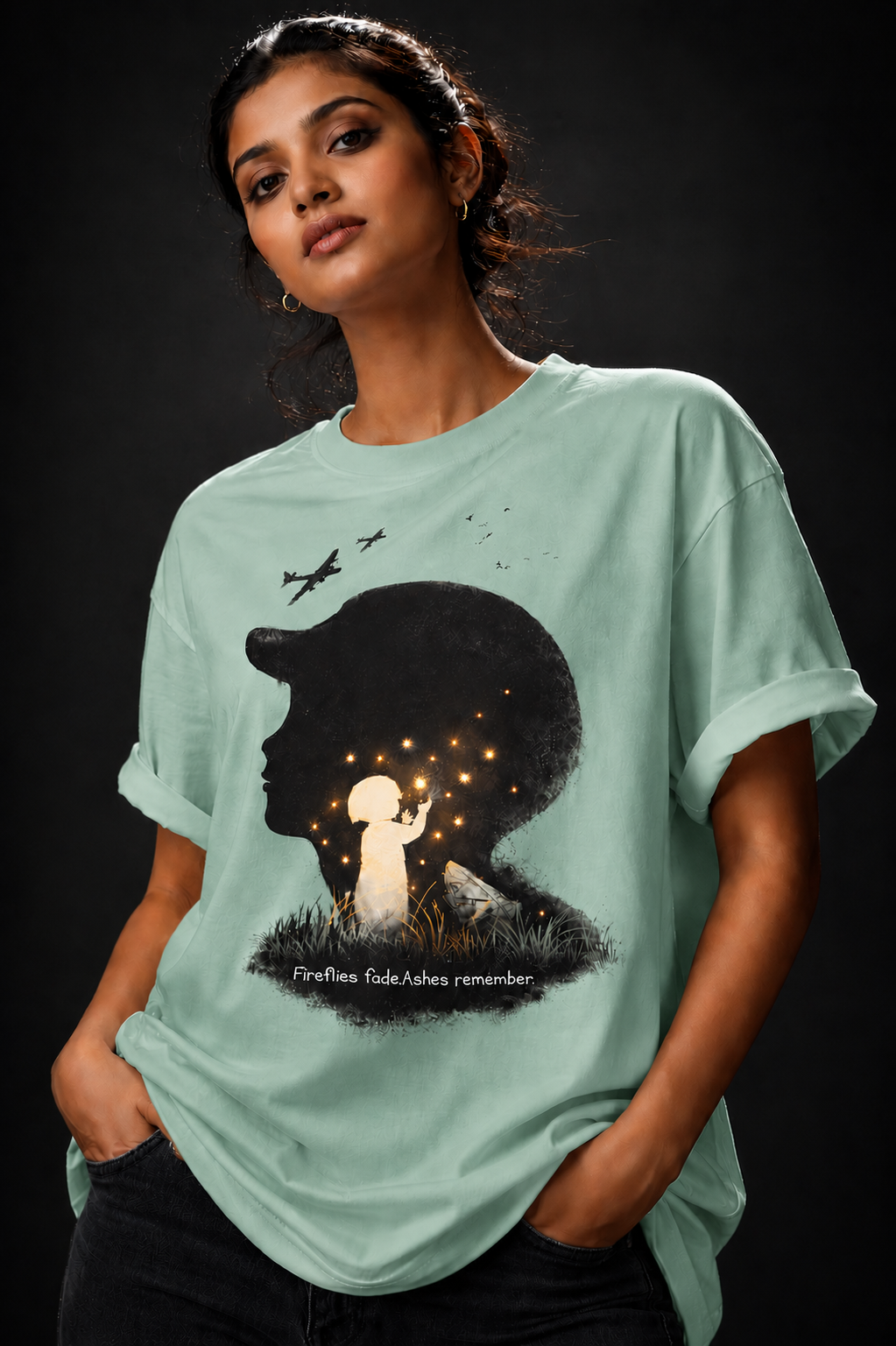 Fireflies Unisex Terry Oversized Tee