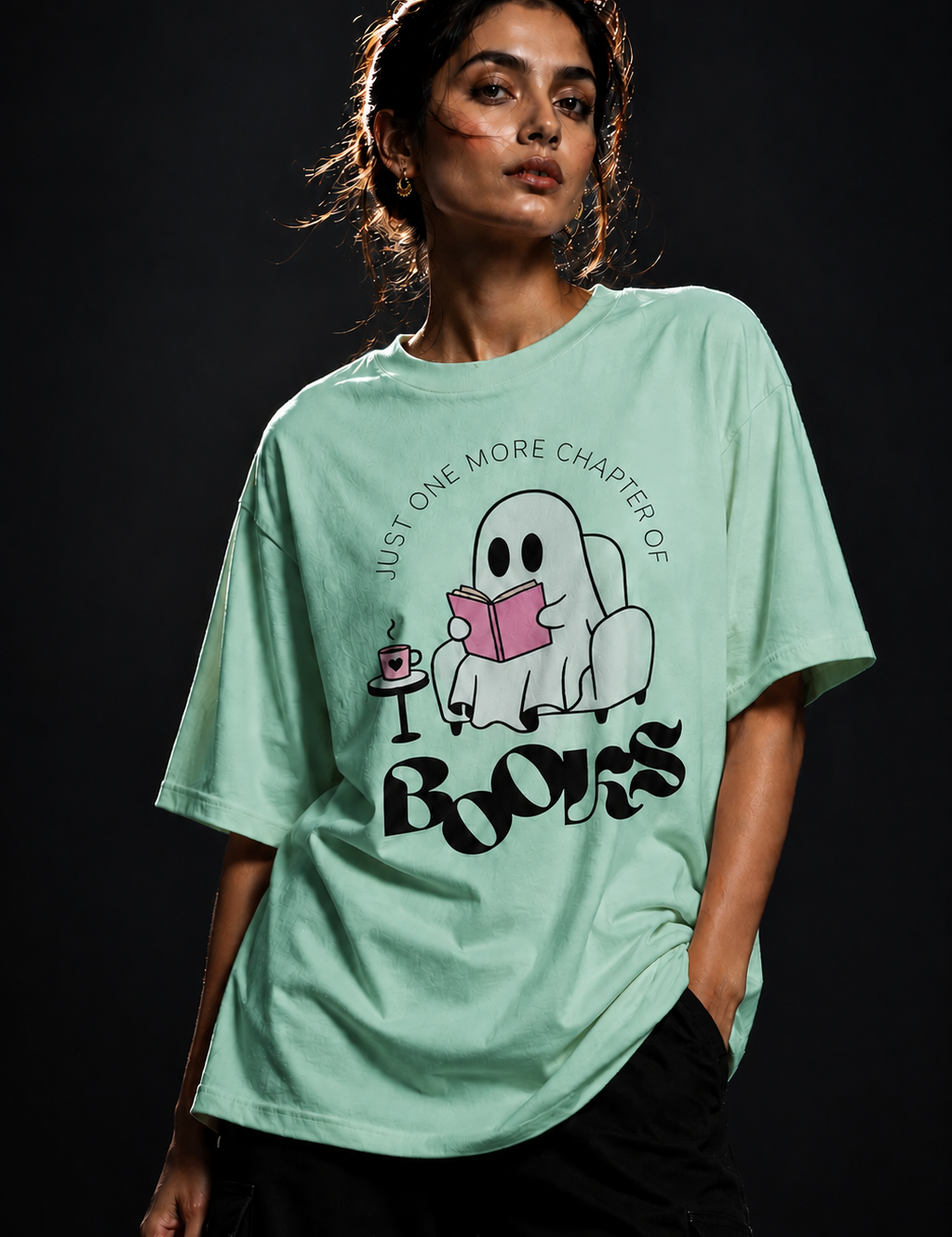 Books Unisex Terry Oversized Tee