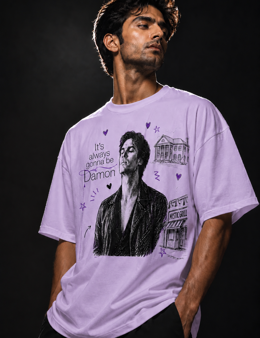 Damon Unisex Terry Oversized Tee