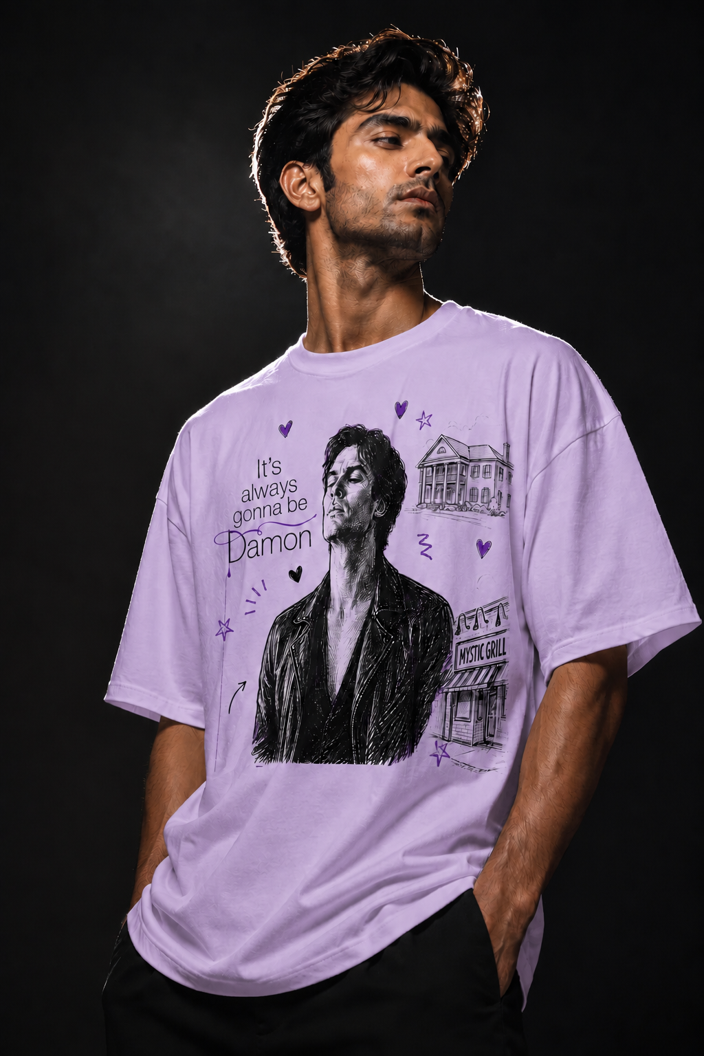 Damon Unisex Terry Oversized Tee