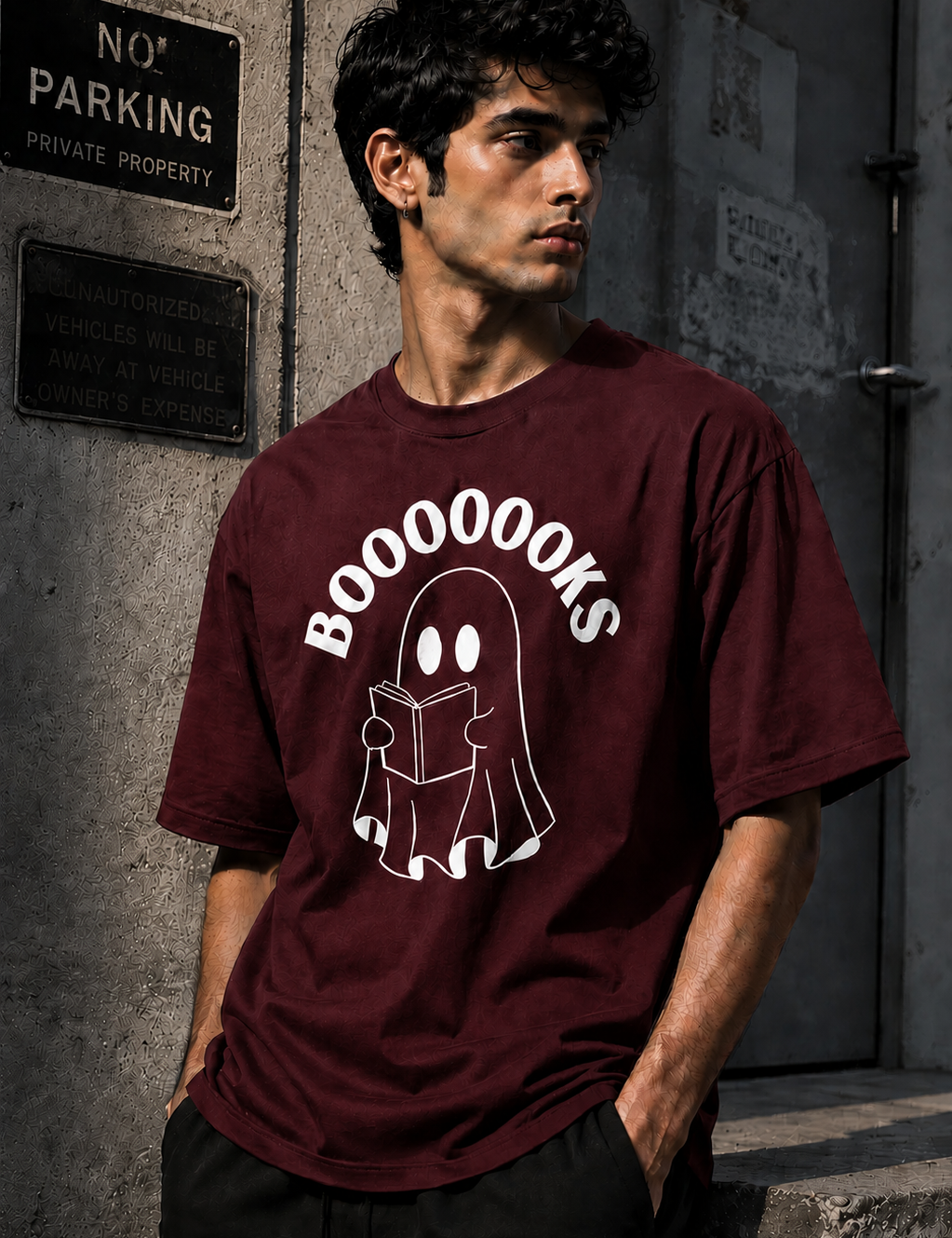 Boooks Unisex Terry Oversized Tee