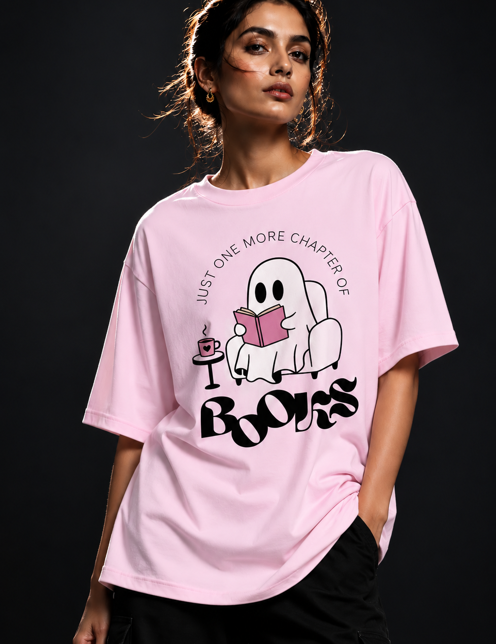 Books Unisex Terry Oversized Tee