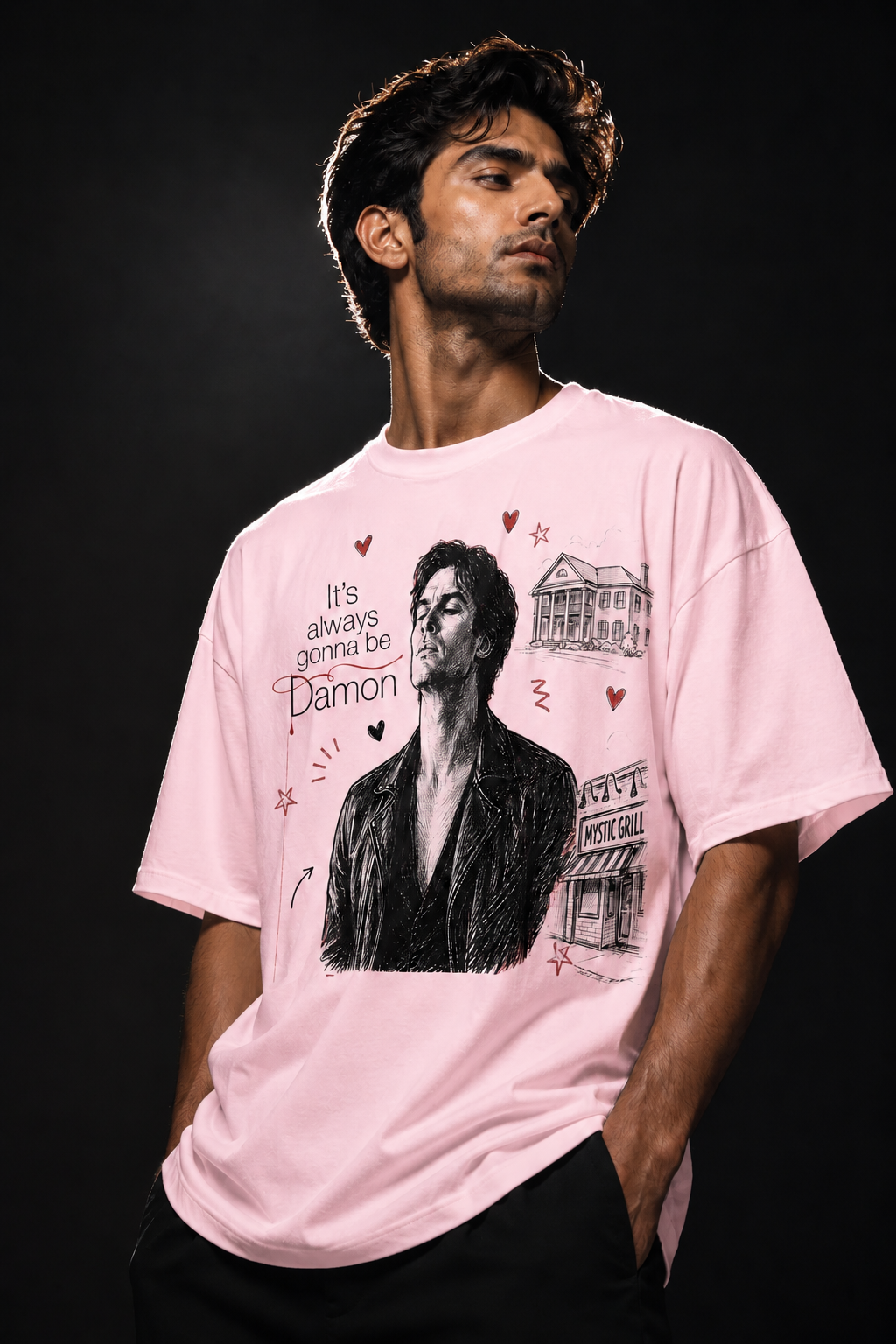 Damon Unisex Terry Oversized Tee