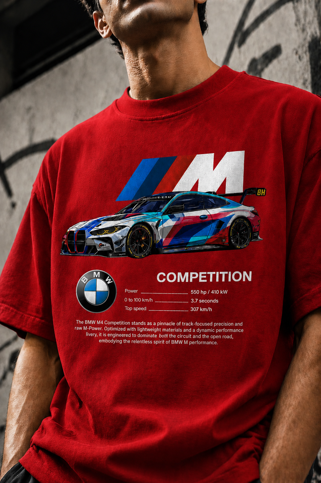 BMWM Unisex Terry Oversized Tee