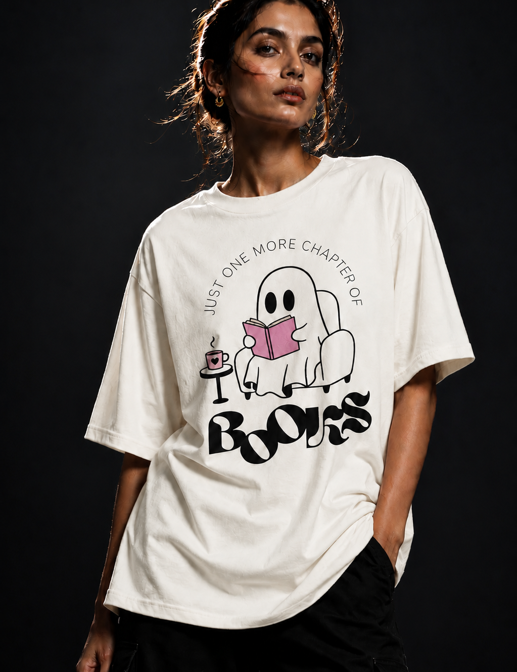 Books Unisex Terry Oversized Tee