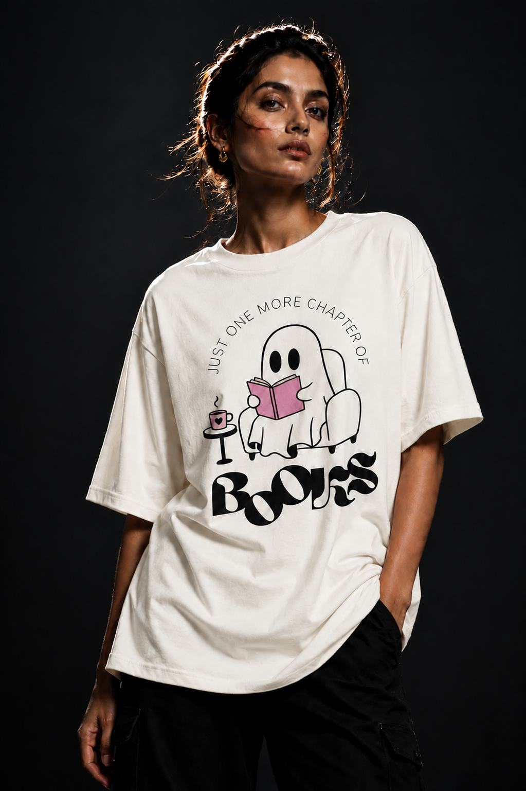 Books Unisex Terry Oversized Tee