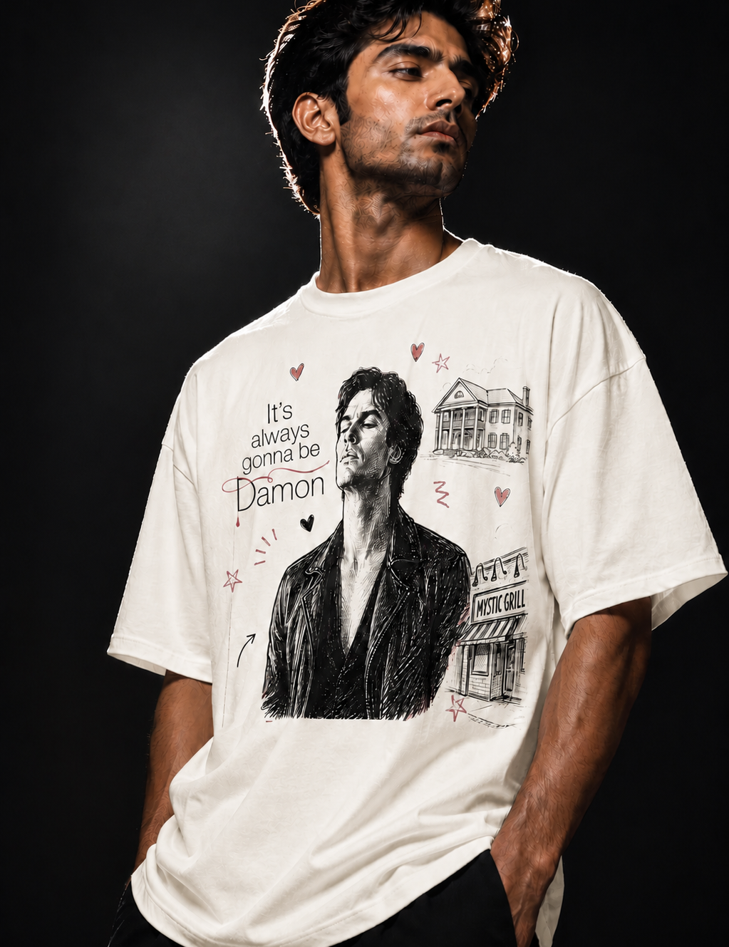 Damon Unisex Terry Oversized Tee