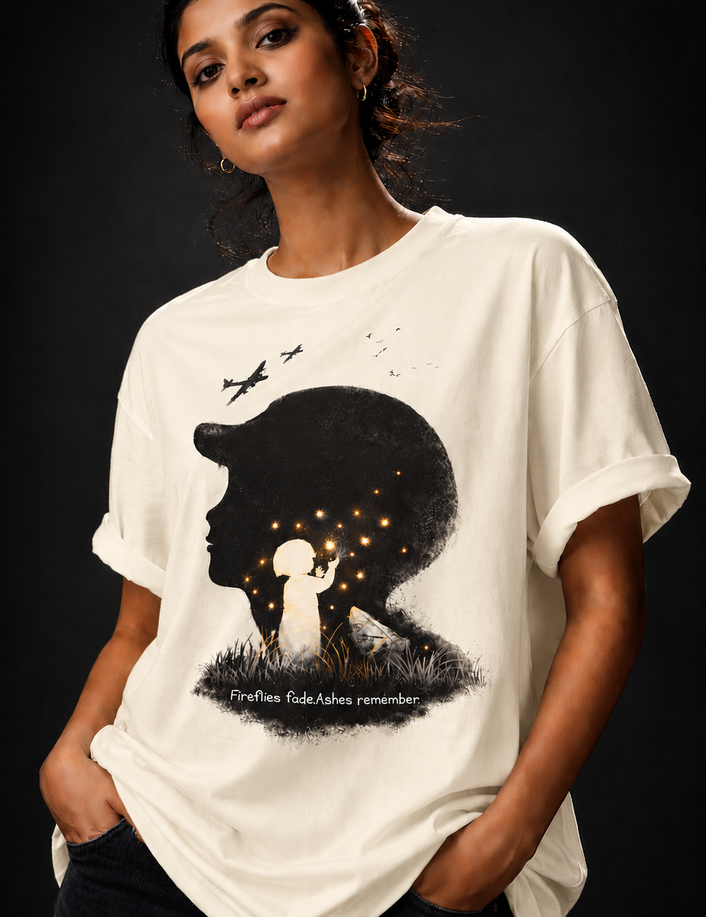 Fireflies Unisex Terry Oversized Tee